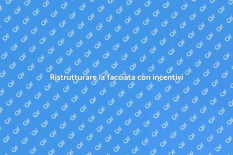 Restaurare la facciata con bonus