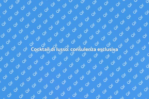 Creazione di cocktail raffinati e unici