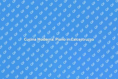 Piano da Lavoro in Calcestruzzo