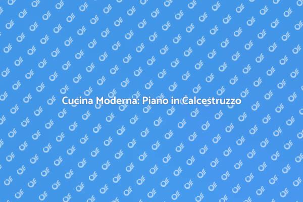 Piano da Lavoro: Calcestruzzo e Design