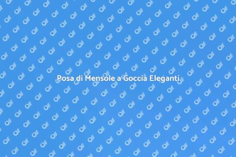 Mensole a Goccia in Cartongesso