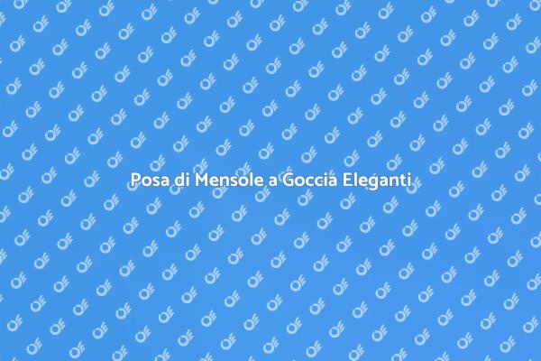 Eleganza e Funzionalità: Mensole a Goccia