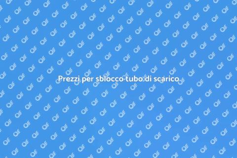 Costo sblocco tubo di scarico