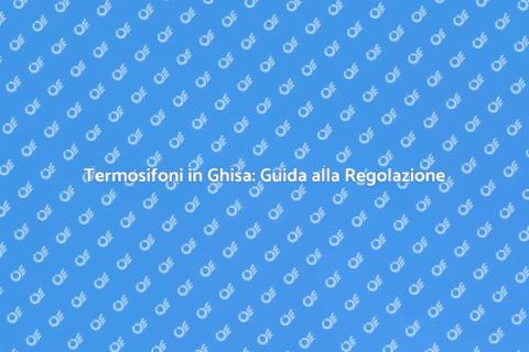 Regolare Termosifoni in Ghisa
