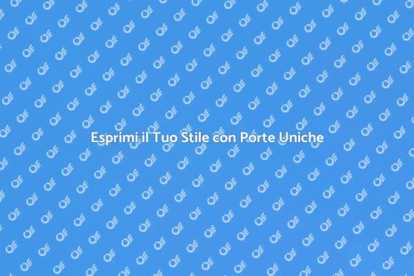 Trasforma il Tuo Spazio con Porte Uniche