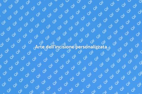 Incisione su oggetti personalizzati