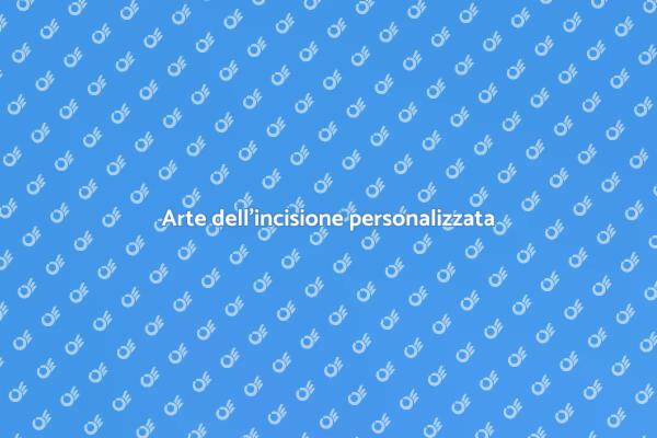 Oggetti personalizzati con incisione