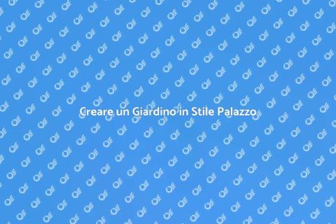Progettazione Giardino in Stile Palazzo