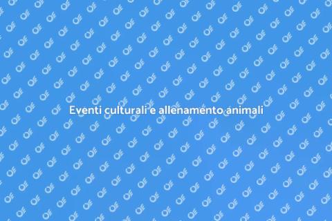 Allenamento animali per eventi culturali