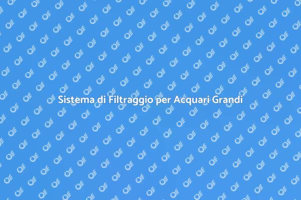 Importanza del Filtraggio in Acquari