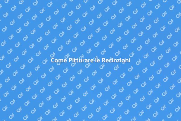 Pittura Recinzioni: Perché È Importante