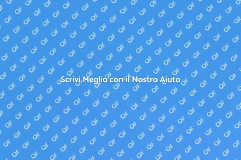 Aiuto in Letteratura: Scrittura Facile