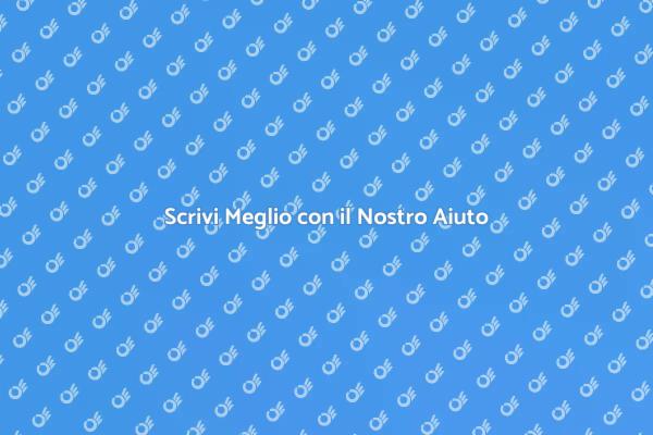 Potenzia la Tua Scrittura Oggi