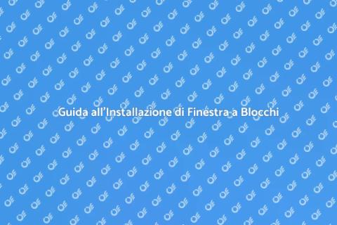Installare una Finestra a Blocchi di Vetro