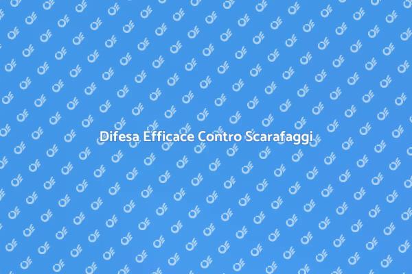 Scarafaggi: Prevenzione Aziendale Necessaria