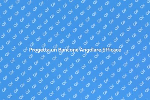 Bancone per Negozio ad Angolo