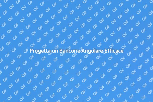 Ottimizza il Tuo Spazio con un Bancone