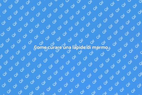 Manutenzione lapide di marmo bianco