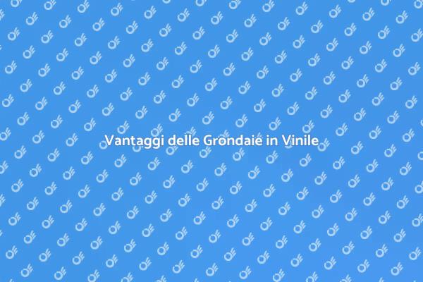 Grondaie in Vinile: Proteggi la Tua Casa