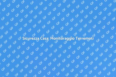 Monitoraggio Danni da Terremoto