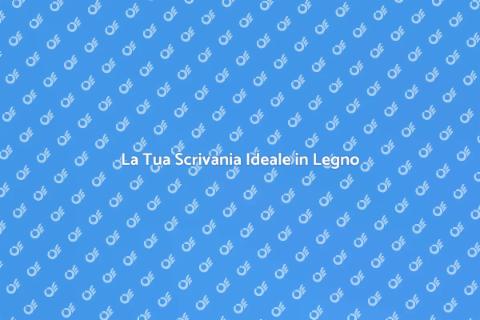 Scrivania con Cassettiera in Legno
