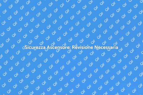 Revisione Straordinaria Ascensore