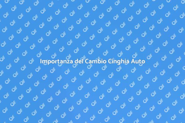 Cinghia di Distribuzione: Quando Cambiarla?