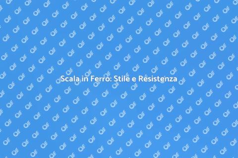 Scala in Ferro e Legno: Eleganza e Funzionalità