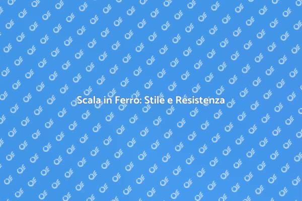 Eleganza e Funzionalità: Scala in Ferro