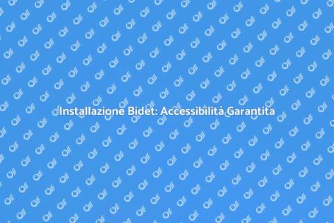 Bidet per Disabili: Comfort e Accesso