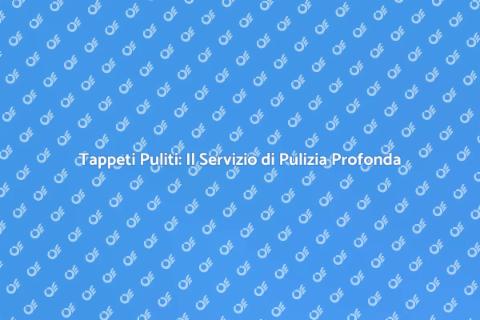 Pulizia Profonda Tappeti per Casa Sana