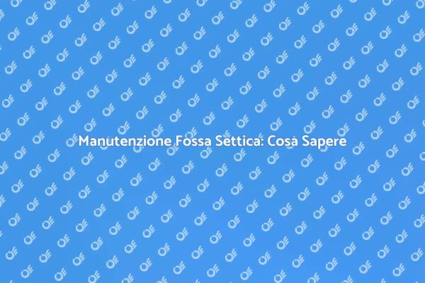 Fossa Settica: Ispezione e Sicurezza