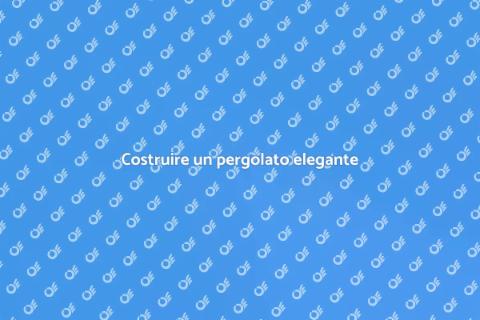 Pergolato con copertura a shed