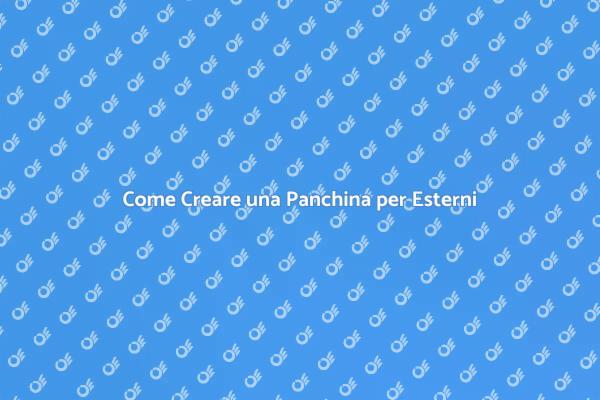 Progetto Panchina in Legno per Esterni