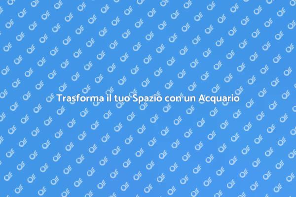 Acquario Artificiale: Un Tocco di Natura