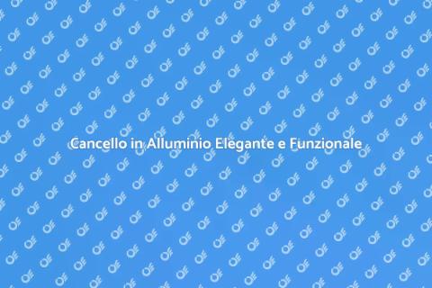 Cancello Pieghevole in Alluminio