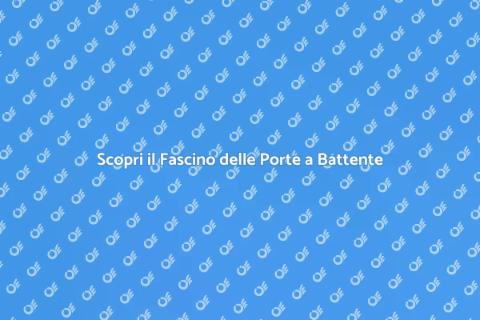 Porta a Battente per Interni: Stile Unico