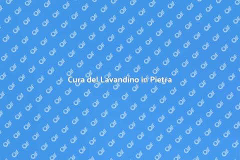 Mantenere Lavandino in Pietra