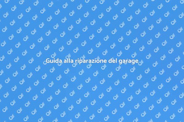 Problemi con la porta del garage? Ecco come!