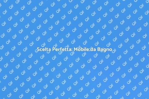 Mobile da Bagno con Piano Lavabo