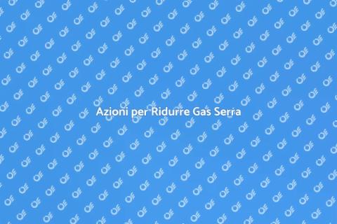 Ridurre Gas a Effetto Serra