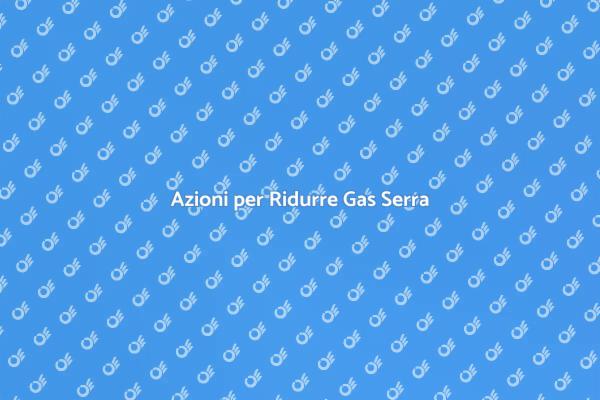 Combatti i Gas a Effetto Serra