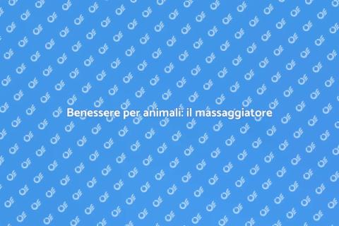 Massaggiatore per animali domestici