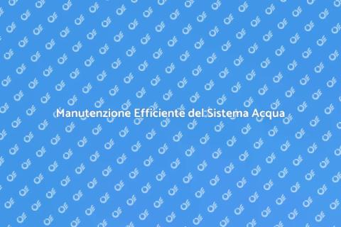 Controllo e Manutenzione Acqua