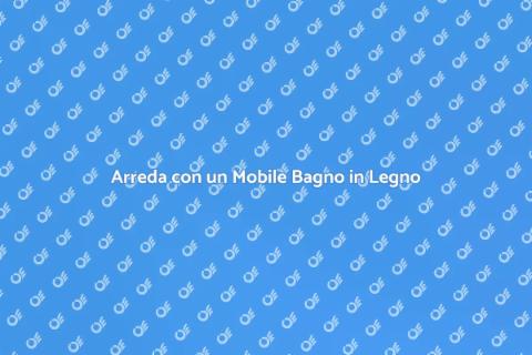 Mobile Bagno in Legno Scuro