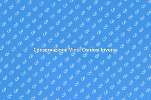 Impianto Osmosi Inversa per Vino