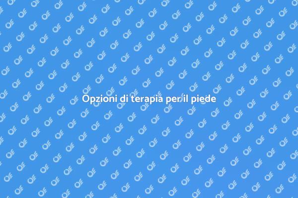 Percorso di cura per il piede