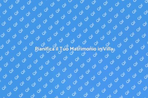 Matrimonio da Favola in una Villa