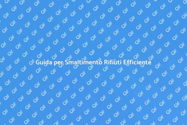 Installazione e Sostituzione Smaltimento Rifiuti
