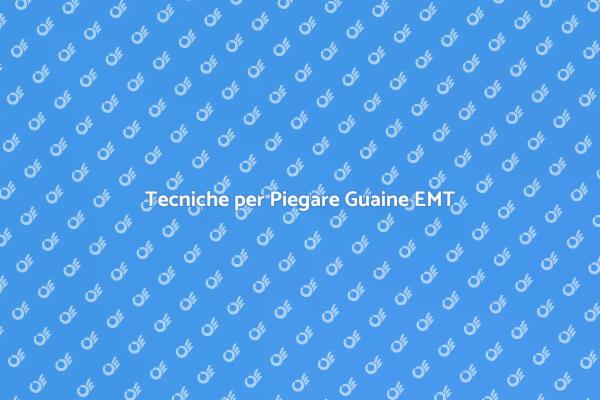 Come Piegare Guaine Metalliche EMT